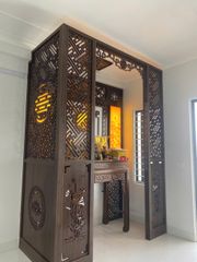 Vách Ngăn Phòng Thờ Chữ Phúc - Gỗ Đục Truyện VN01