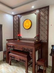Vách Ngăn Phong Thờ Phúc Lộc Thọ - Gỗ Đục Truyện VN03