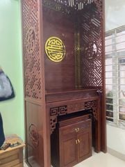 Vách Ngăn Phòng Thờ Chữ Phúc - Gỗ Đục Truyện VN01