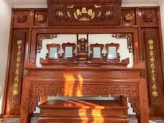 Vách Ngăn Phòng Thờ Phúc Thọ Hoa Sen - Gỗ Hương Đá VN04