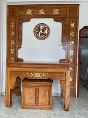 Vách Ngăn Phòng Thờ - Gỗ Hương Đá, Gõ Đỏ VN05