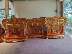 Khám thờ KT Ngang 93cm, Sâu 40cm, Cao 117cm- Gỗ Mít/Dổi Sơn Son