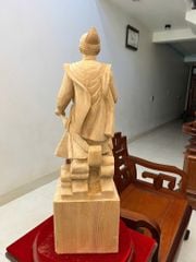 Tượng Danh Nhân -  Tượng Gỗ Trần Quốc Tuấn - Gỗ Ngọc Am Cao 81