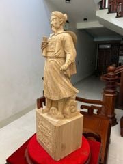 Tượng Danh Nhân -  Tượng Gỗ Trần Quốc Tuấn - Gỗ Ngọc Am Cao 81