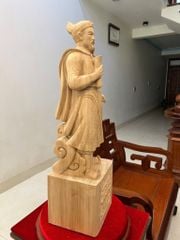 Tượng Danh Nhân -  Tượng Gỗ Trần Quốc Tuấn - Gỗ Ngọc Am Cao 81