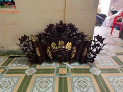 Tấm Cuốn Thư Gỗ Gụ Lào- Kích Thước Ngang 117cm, Cao 50cm