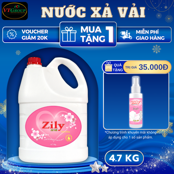 Nuoc xa vai Zily chai 4.7kg