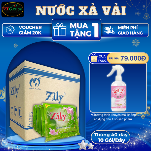 Nuoc xa vai Zily thung 40 day