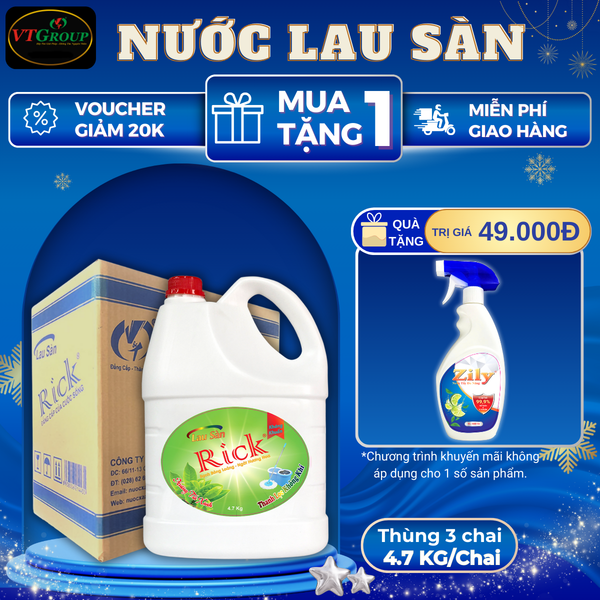 Nuoc lau san Rick chai 4.7kg thung 3 chai
