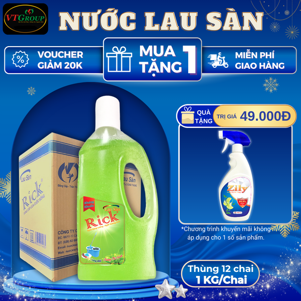 Nuoc lau san Rick chai 1kg thung 12 chai