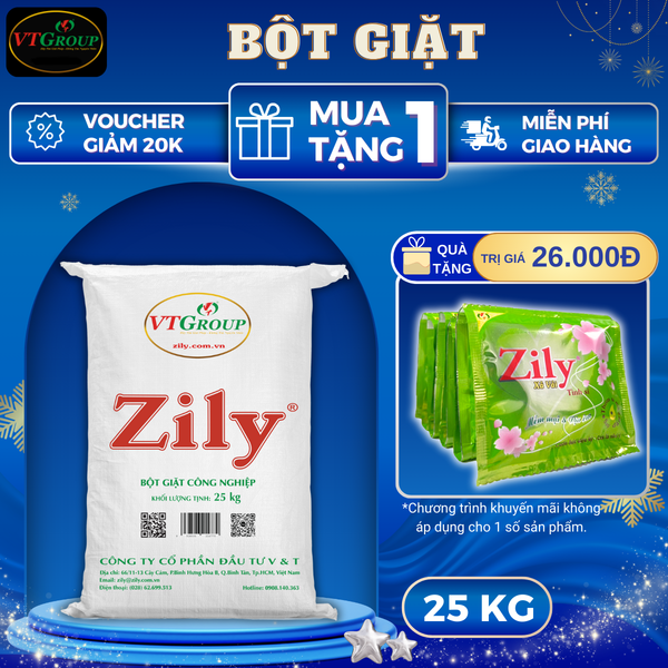 Bot giat cong nghiep Zily bao 25kg
