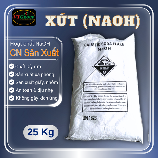 Xut ( NaOH) bao 25kg
