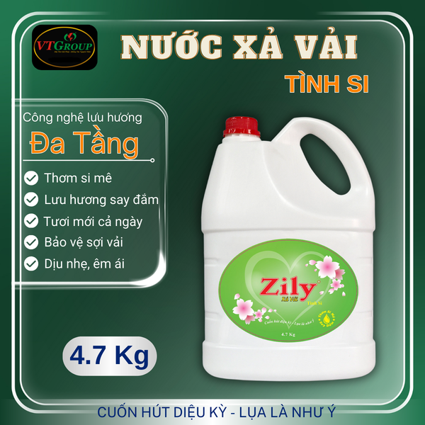 Nuoc xa vai Zily chai 4.7kg