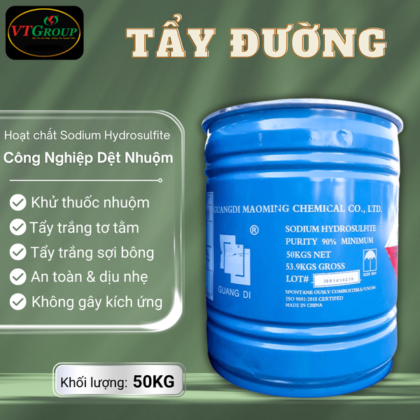 Tay duong ( Na2S2O4) phuy 50kg