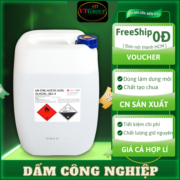 Dam cong nghiep dai loan - Axit Axetic can 30kg