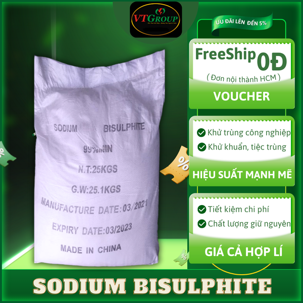 Sodium Bisulphite bao 25Kg