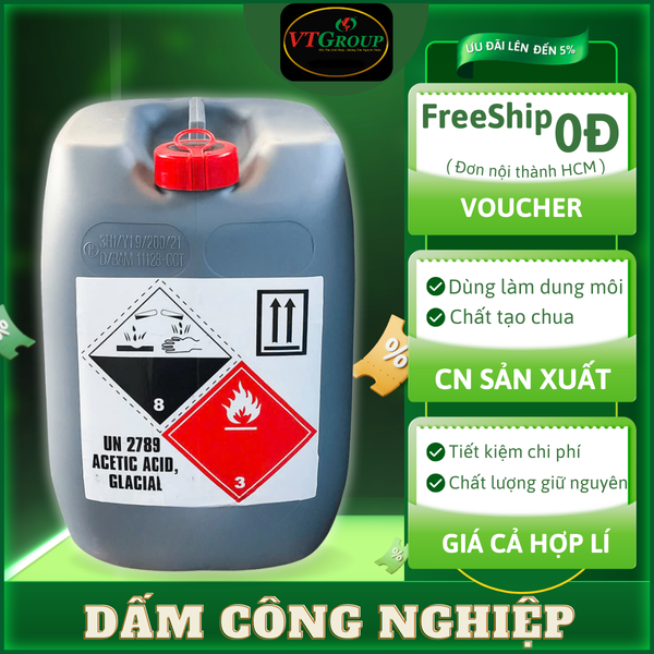 Dam cong nghiep dai loan - Axit Axetic can 30kg