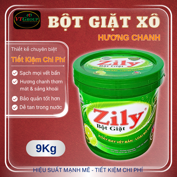 Bot giat Zily huong chanh xo 9Kg