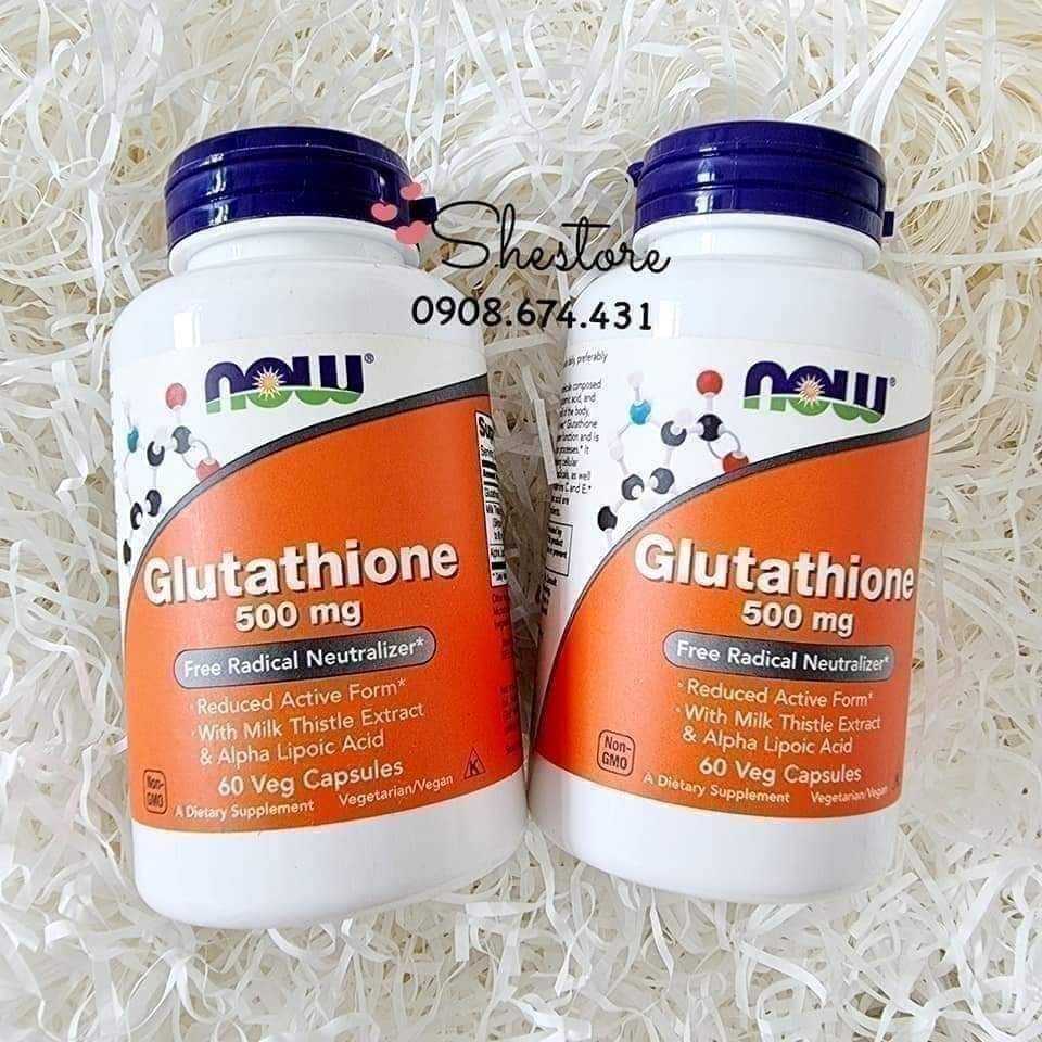 viên uống trắng da now glutathione 500mg của mỹ Viên uống Glutathione Now 500mg hỗ trợ trắng da - Của Mỹ main image 0