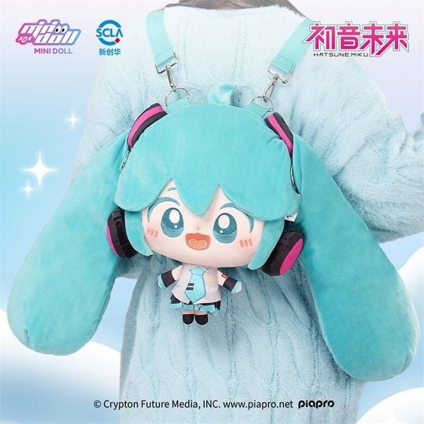 Túi đeo Hatsune Miku Backpack Plush Ver - Vocaloid | MINIDOLL Plush Bag