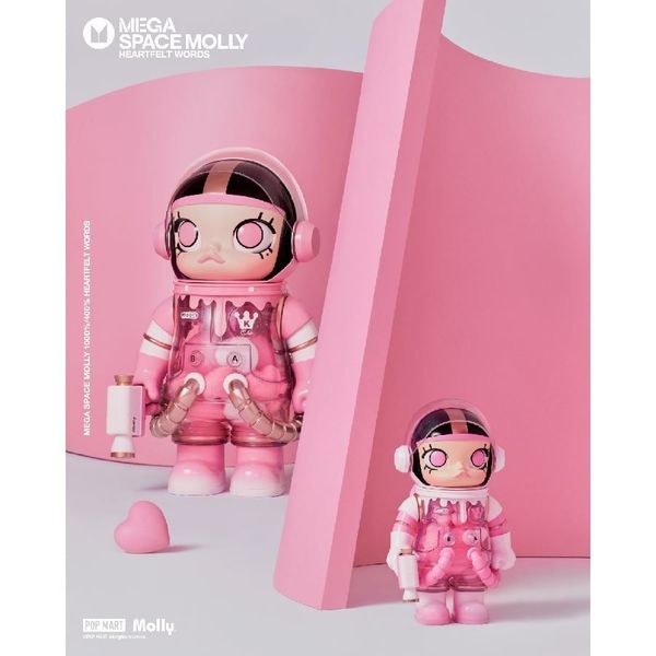 Mô Hình POP MART Mega Space Molly 400% Heartfelt Words Blind box Artoy