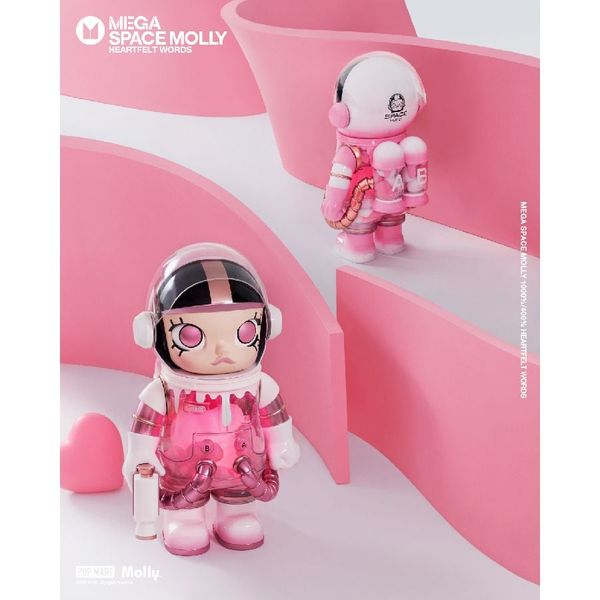Mô Hình POP MART Mega Space Molly 400% Heartfelt Words Blind box Artoy