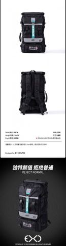 Balo Túi Đa Năng Du Lịch EXDARK x Hatsune Miku MIKU TRAVEL Series 2023 - Phong Cách Cyberpunk Cao Cấp