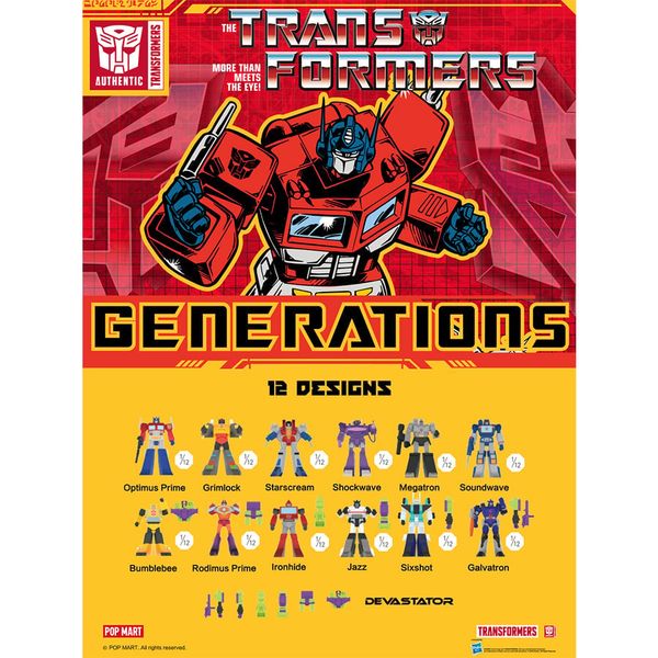Mô Hình Đồ Chơi TRANSFORMERS Generations POP MART | Blind box Arttoy