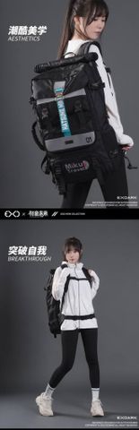 Balo Túi Đa Năng Du Lịch EXDARK x Hatsune Miku MIKU TRAVEL Series 2023 - Phong Cách Cyberpunk Cao Cấp