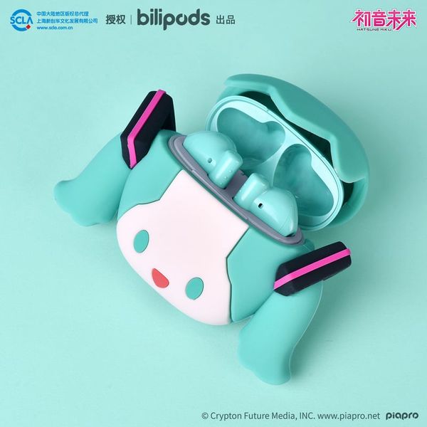Hatsune Miku POPO Series Bluetooth Earphones - Vocaloid | Bilipods Goods