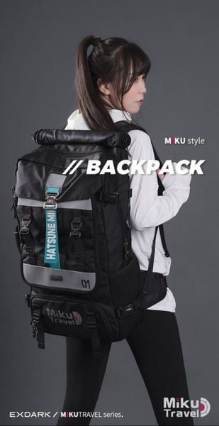 Balo Túi Đa Năng Du Lịch EXDARK x Hatsune Miku MIKU TRAVEL Series 2023 - Phong Cách Cyberpunk Cao Cấp