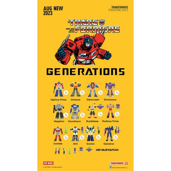Mô Hình Đồ Chơi TRANSFORMERS Generations POP MART | Blind box Arttoy