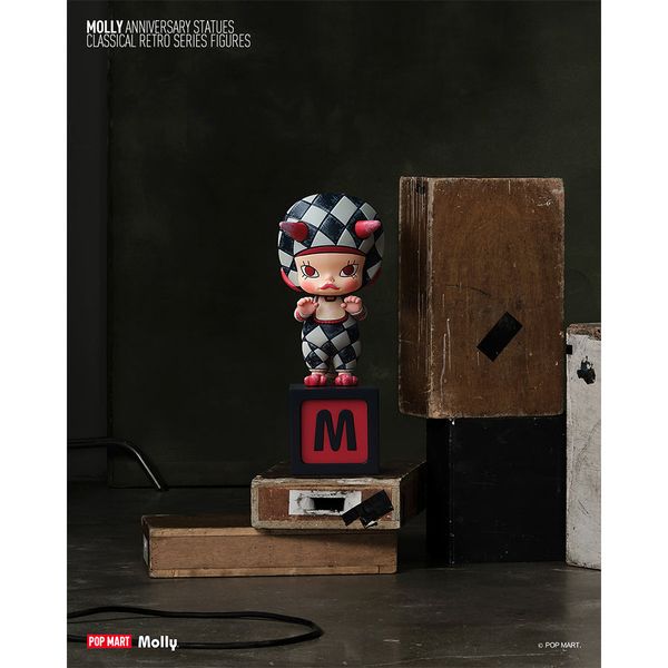 Đồ Chơi Mô Hình POP MART Molly Anniversary Statues Classical Retro Blind box Artoy