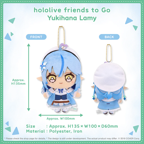 Nhồi bông hololive friends to Go Yukihana Lamy Plushie