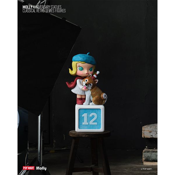 Đồ Chơi Mô Hình POP MART Molly Anniversary Statues Classical Retro Blind box Artoy