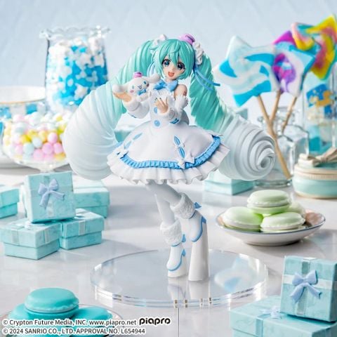 Hatsune Miku x Cinnamoroll White Dress Ver - Cinnamoroll, Piapro Characters | SEGA Figure