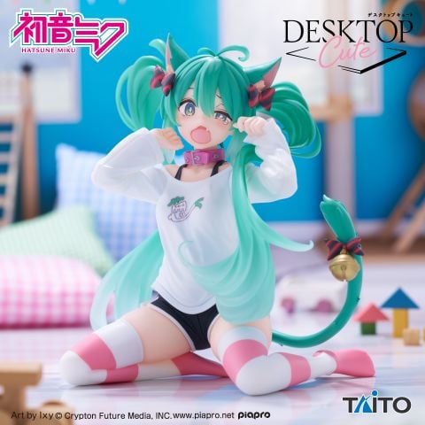 Hatsune Miku Desktop Cute Nekomimi T-Shirt ver. - Vocaloid | Taito Figure