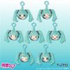 Nhồi bông Hatsune Miku Taito Prize Item Face Plush Mascot with Charm