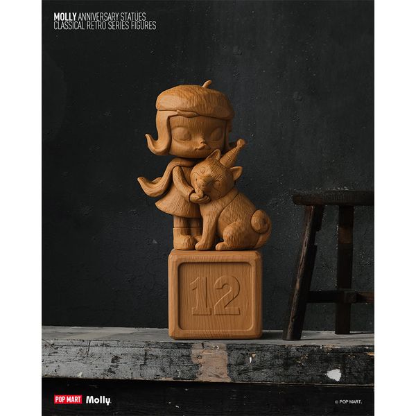 Đồ Chơi Mô Hình POP MART Molly Anniversary Statues Classical Retro Blind box Artoy