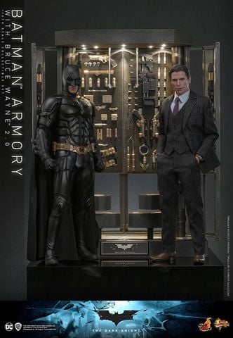 Batman Armory with Bruce Wayne (2.0) - Movie Masterpiece 1/6 Scale Fully Poseable Figure | Hot Toys Figure