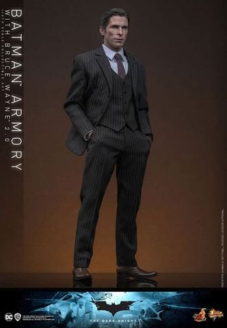Batman Armory with Bruce Wayne (2.0) - Movie Masterpiece 1/6 Scale Fully Poseable Figure | Hot Toys Figure