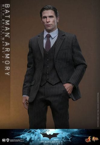 Batman Armory with Bruce Wayne (2.0) - Movie Masterpiece 1/6 Scale Fully Poseable Figure | Hot Toys Figure