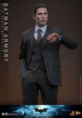 Batman Armory with Bruce Wayne (2.0) - Movie Masterpiece 1/6 Scale Fully Poseable Figure | Hot Toys Figure