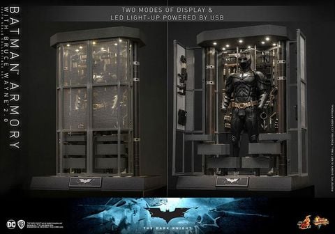 Batman Armory with Bruce Wayne (2.0) - Movie Masterpiece 1/6 Scale Fully Poseable Figure | Hot Toys Figure
