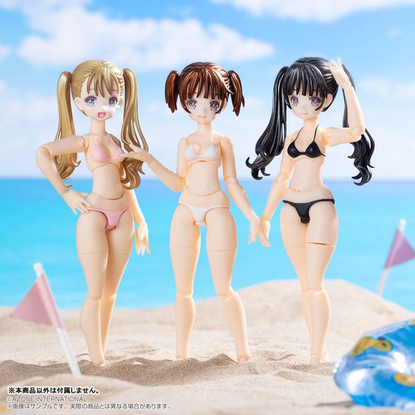 Irumi Yoshino Black Hair, Black Bikini Action Figure 1/12 - Bikini Mates | Azone Figure