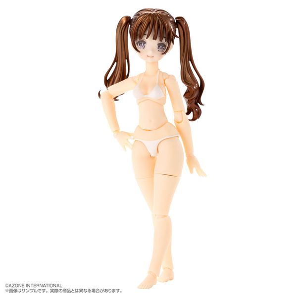 Irumi Yoshino Brown Hair, White Bikini Action Figure 1/12 - Bikini Mates | Azone Figure