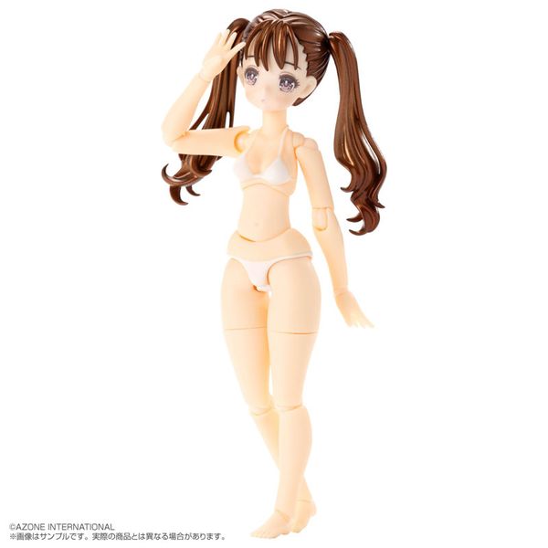 Irumi Yoshino Brown Hair, White Bikini Action Figure 1/12 - Bikini Mates | Azone Figure