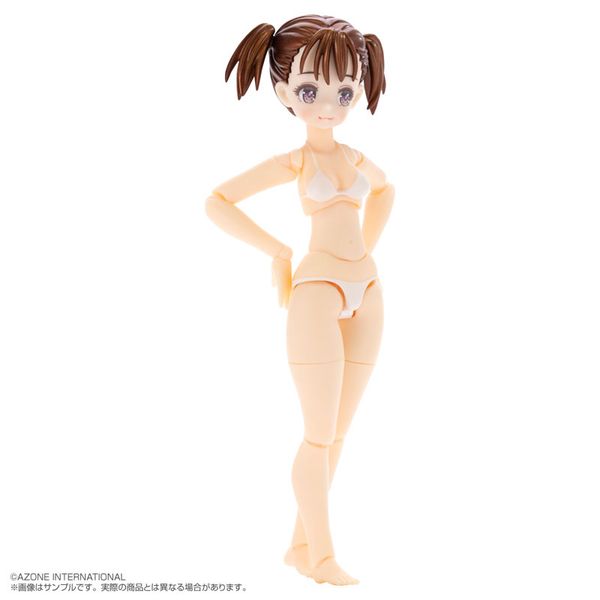 Irumi Yoshino Brown Hair, White Bikini Action Figure 1/12 - Bikini Mates | Azone Figure