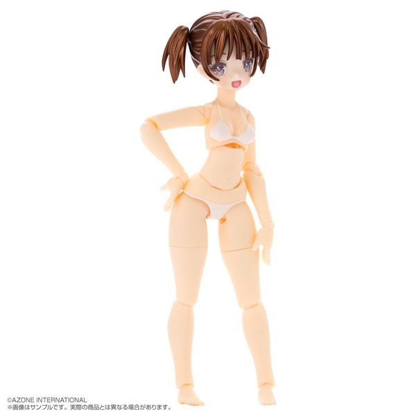 Irumi Yoshino Brown Hair, White Bikini Action Figure 1/12 - Bikini Mates | Azone Figure