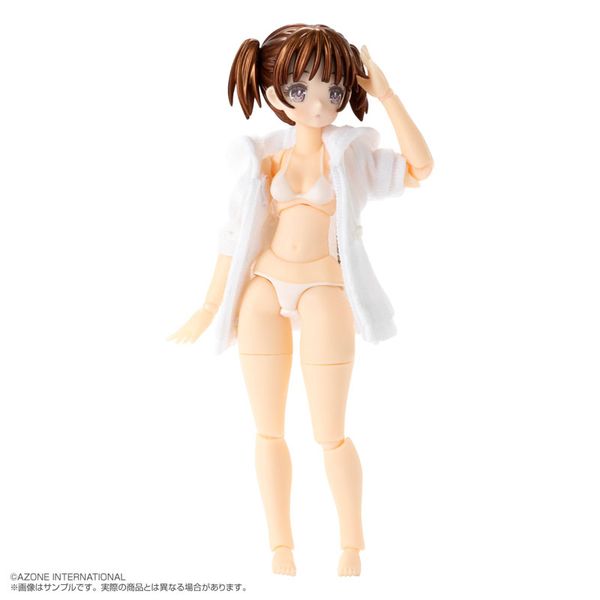 Irumi Yoshino Brown Hair, White Bikini Action Figure 1/12 - Bikini Mates | Azone Figure